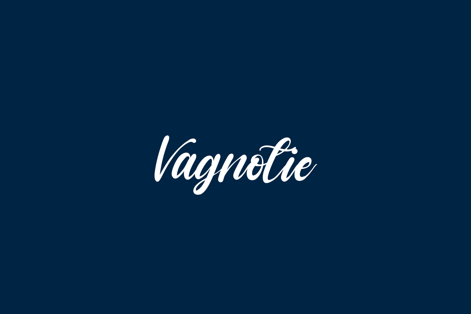 Vagnotie Free Font