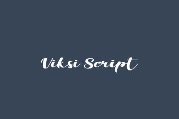 Viksi Script Free Font