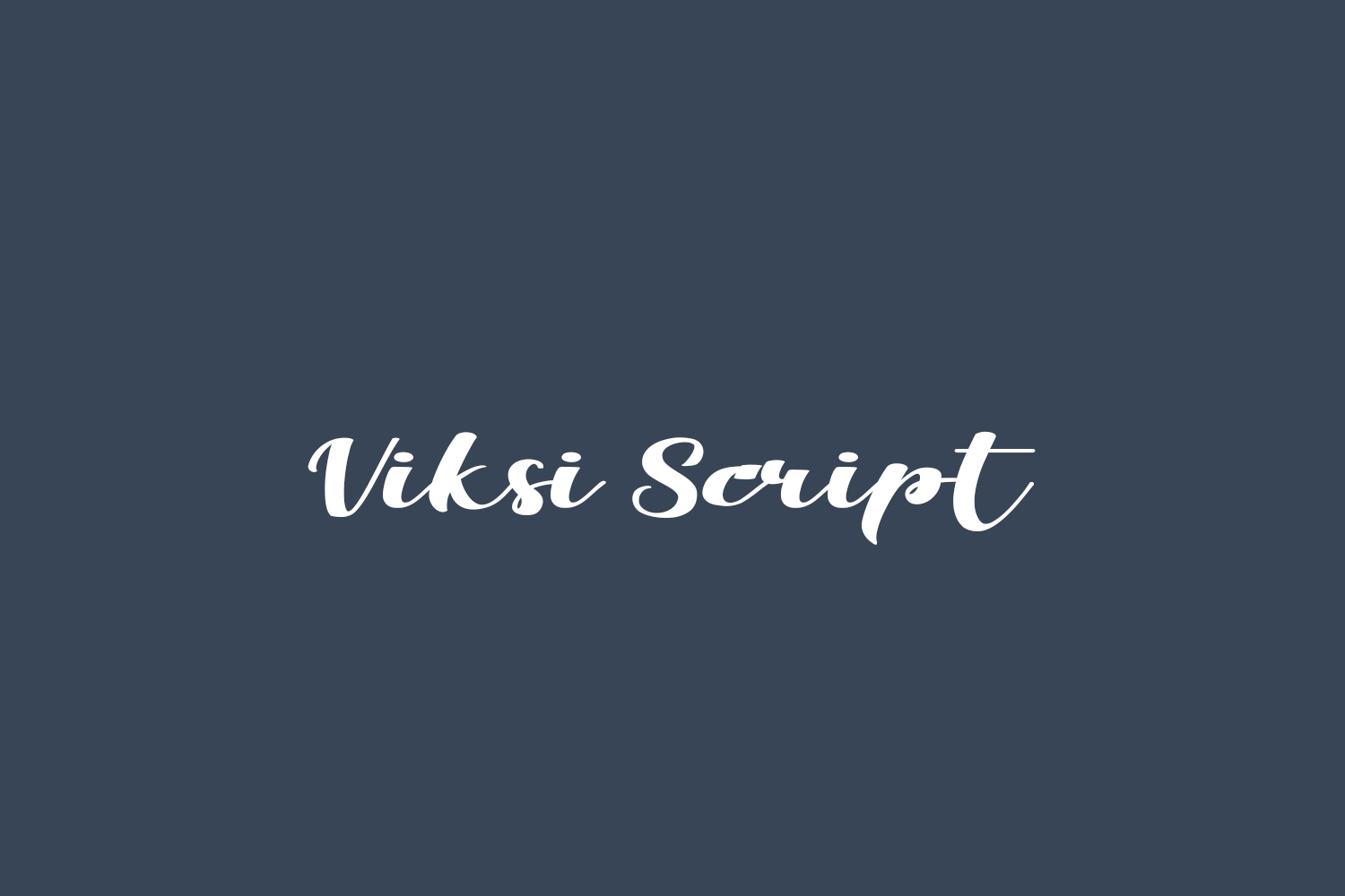 Viksi Script Free Font