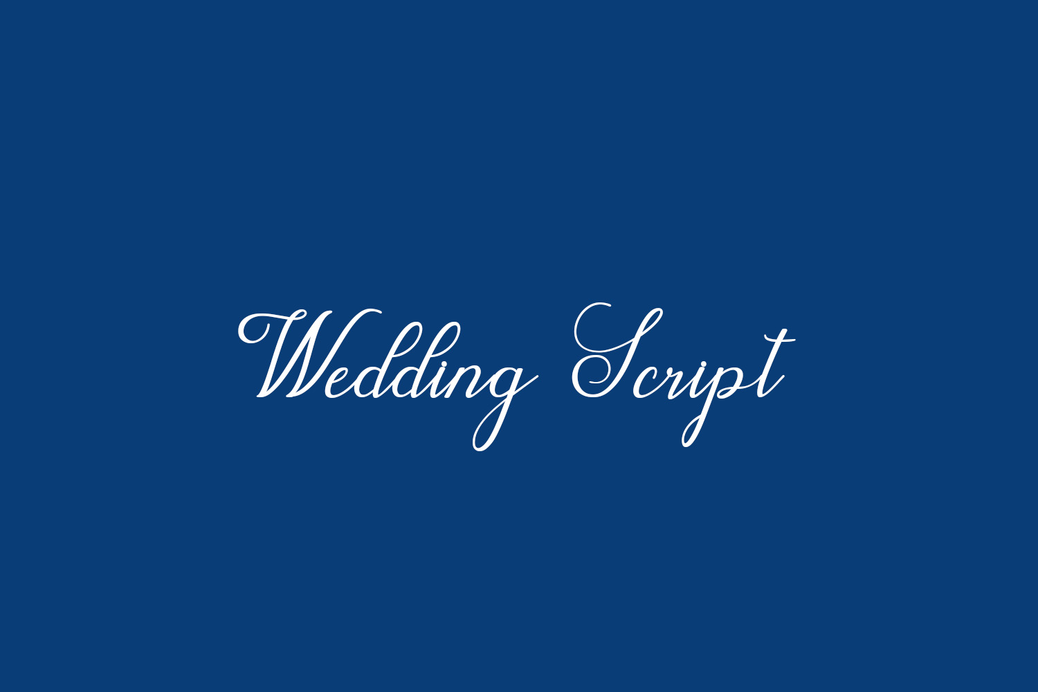 Wedding Script Free Font