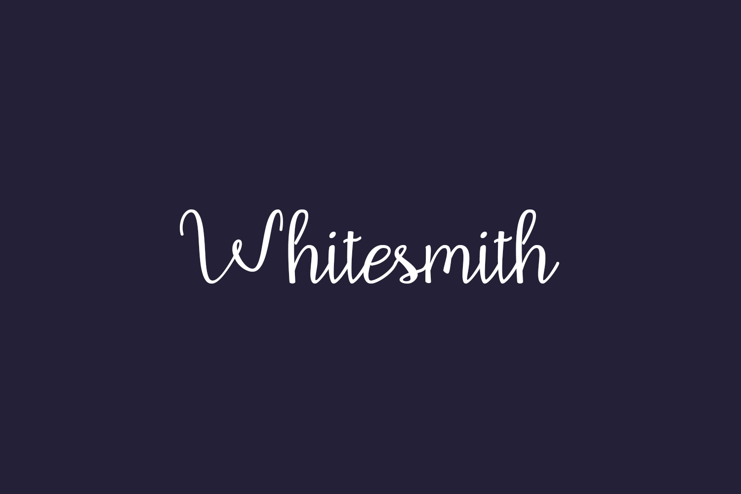 Whitesmith Free Font