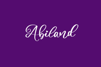 Abiland Free Font