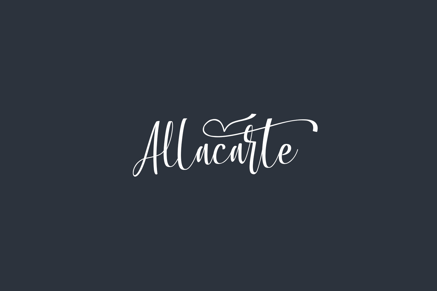 Allacarte Free Font