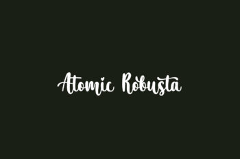 Atomic Robusta Free Font