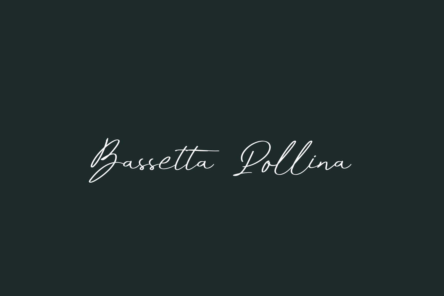 Bassetta Pollina Free Font