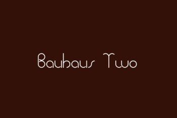 Bauhaus Two Free Font