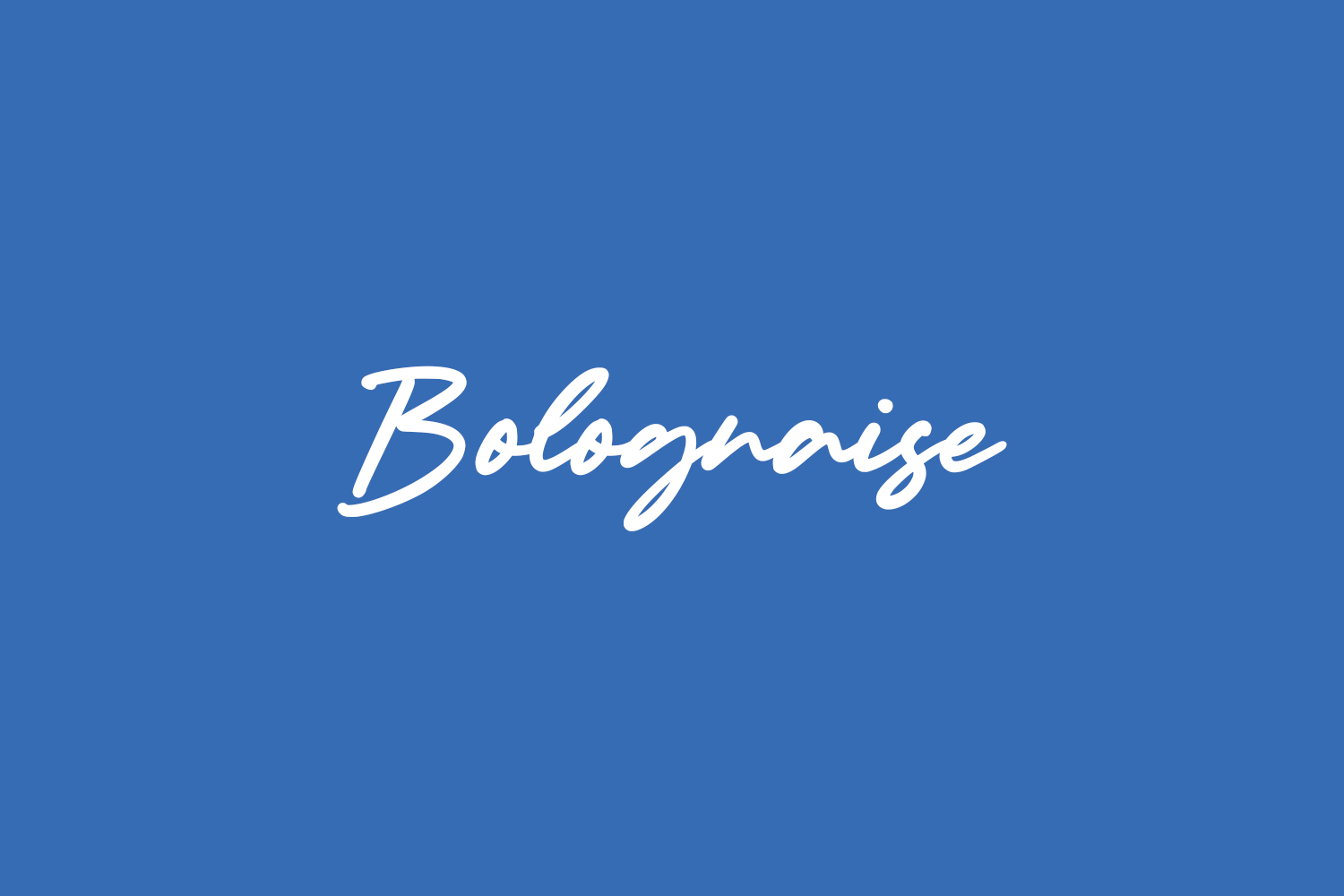 Bolognaise Free Font
