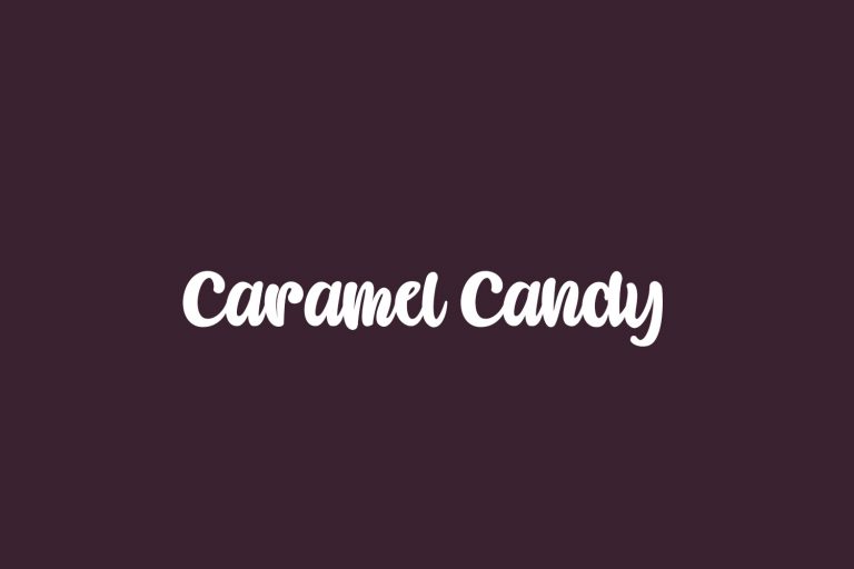 Caramel Candy Fonts Shmonts