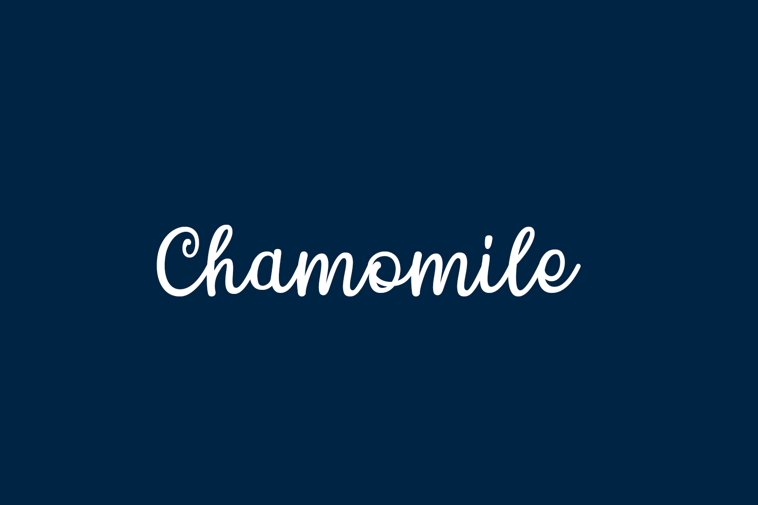 Chamomile Free Font