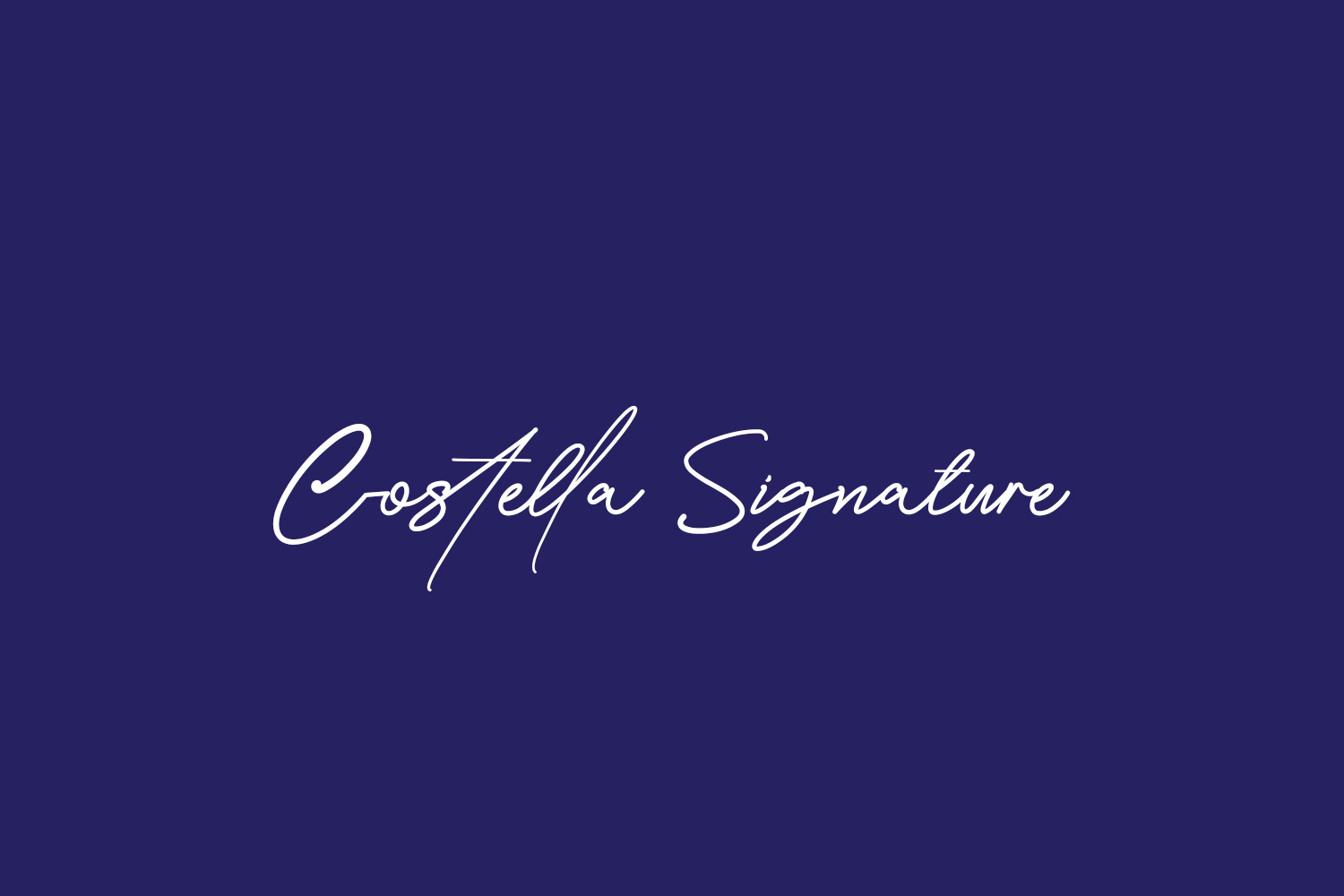 Costella Signature Free Font