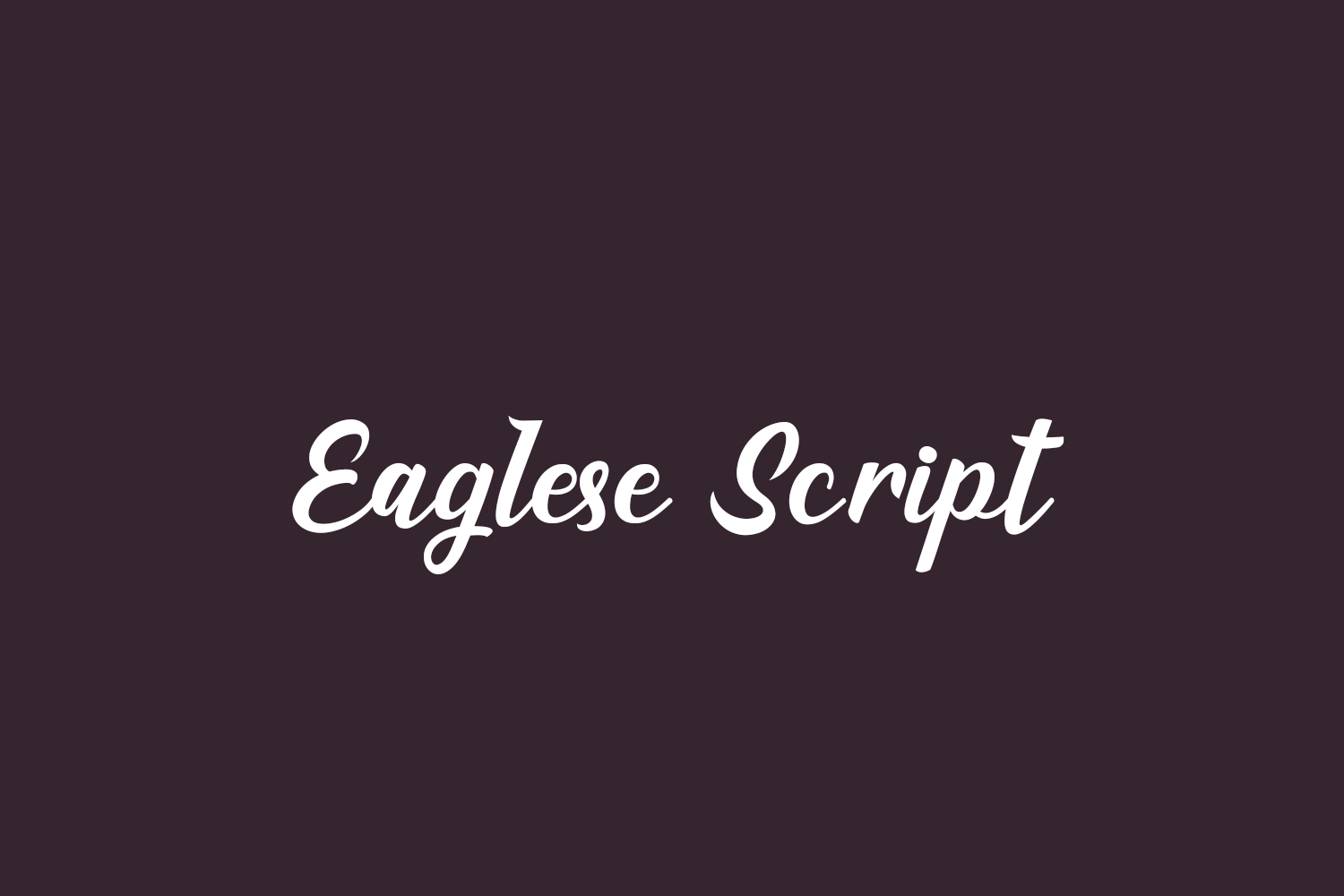 Eaglese Script Free Font