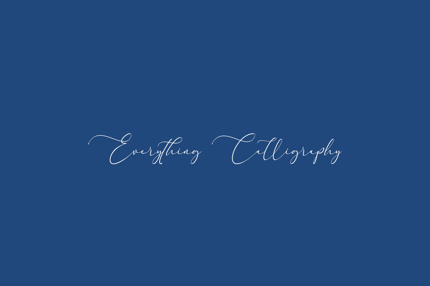 Everything Calligraphy