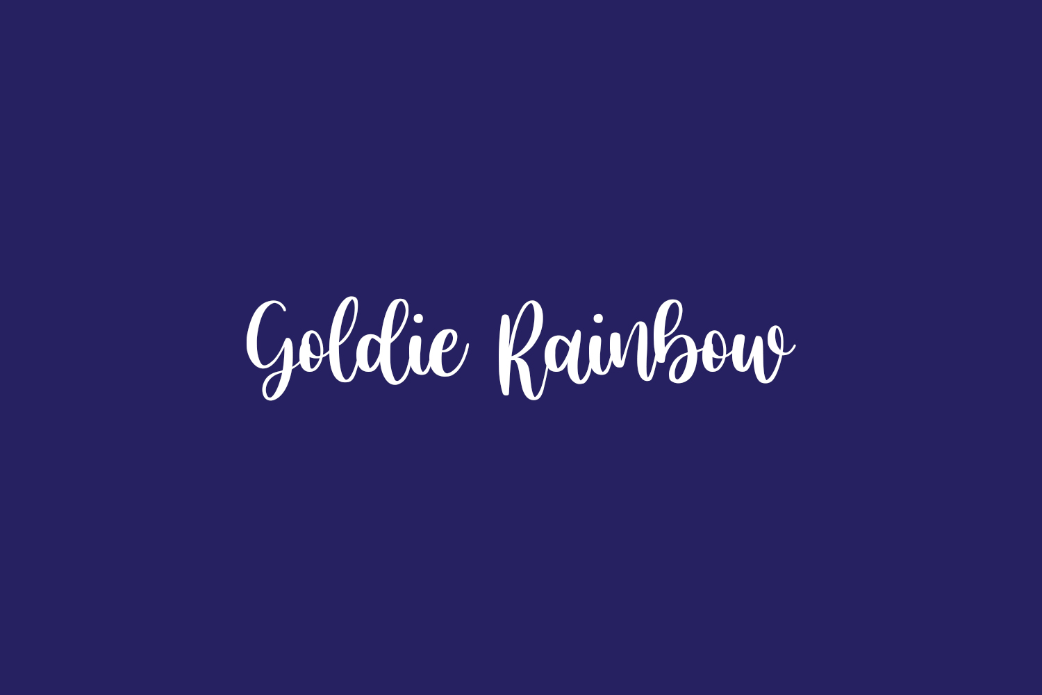 Goldie Rainbow Free Font