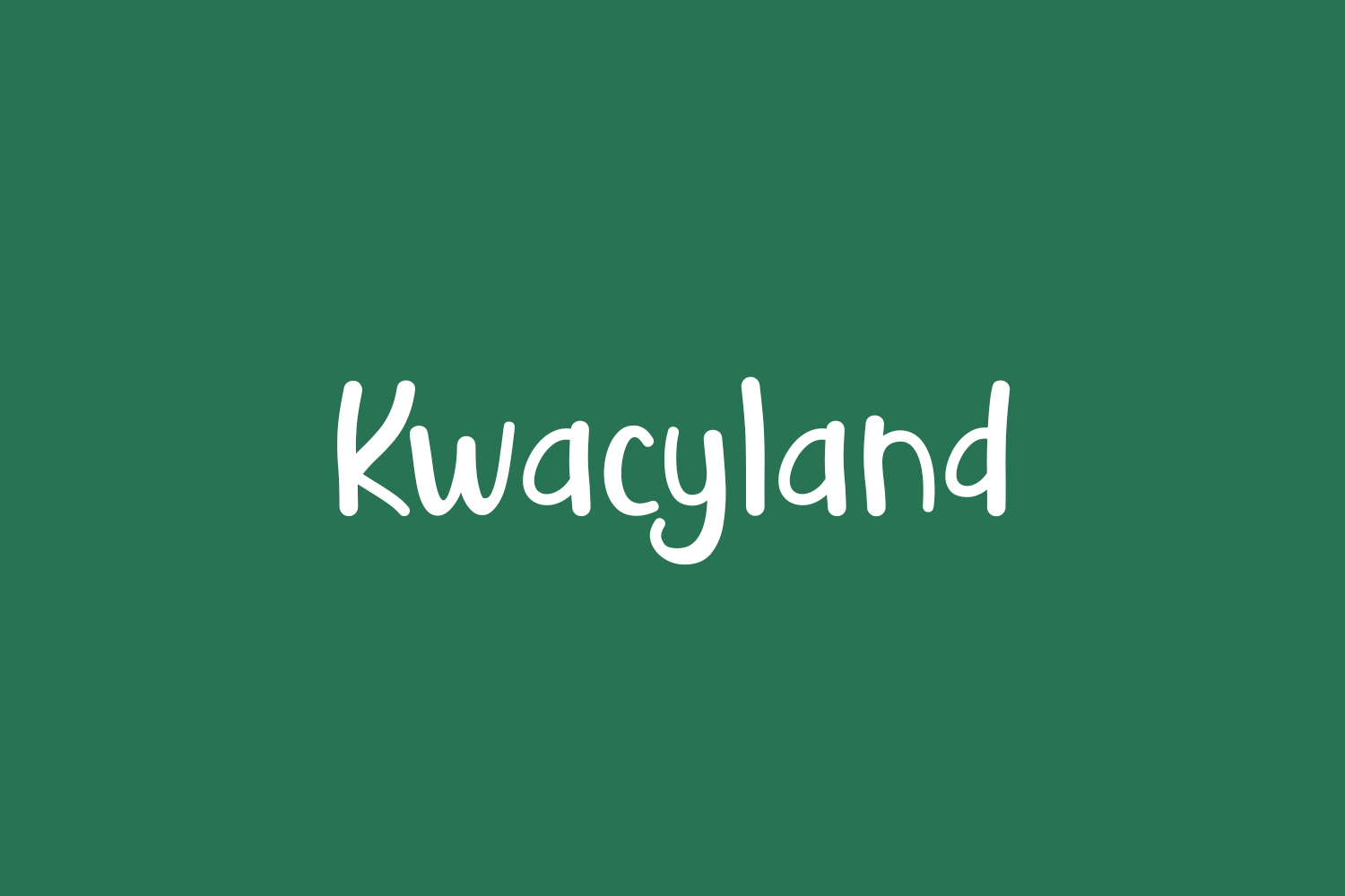 Kwacyland Free Font