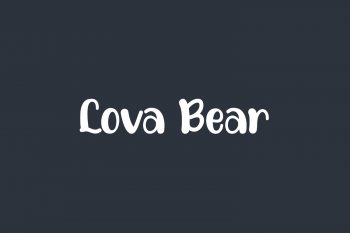 Lova Bear Free Font