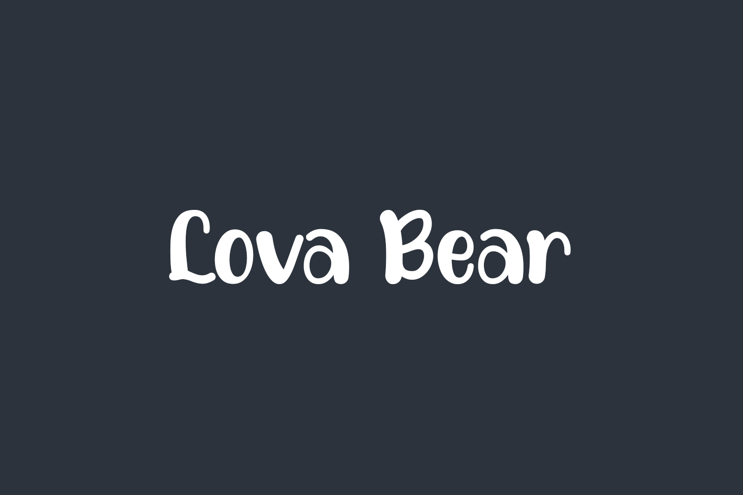 Lova Bear Free Font