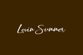 Lovin Summer Free Font
