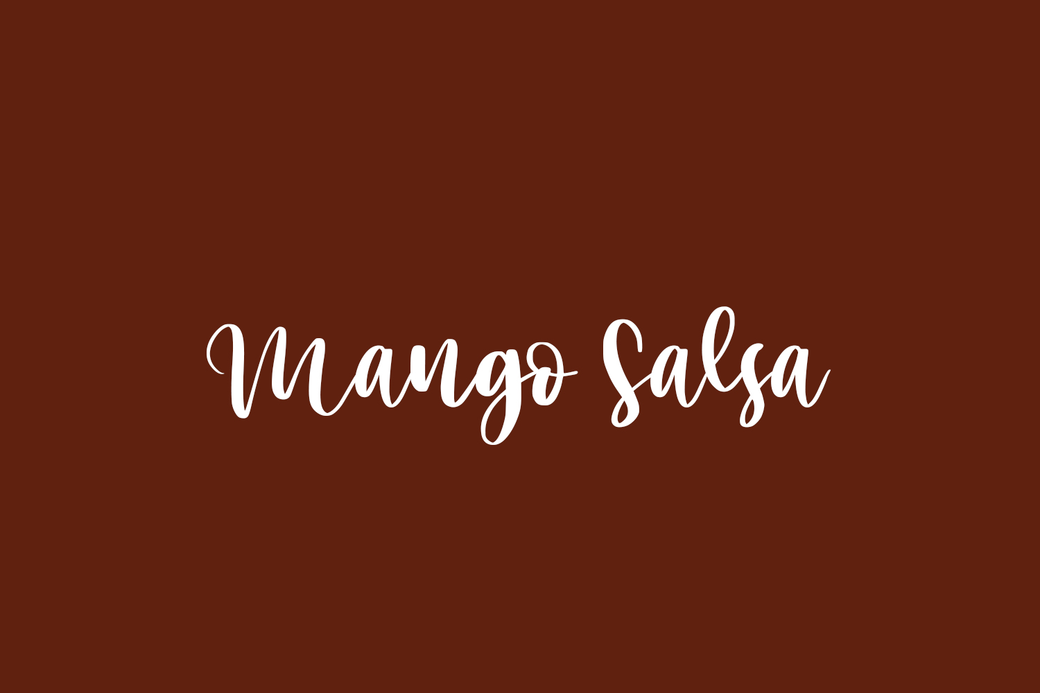 Mango Salsa Free Font