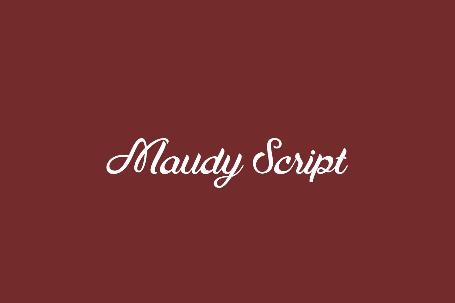 Maudy Script Free Font