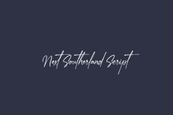 Next Southerland Script Free Font