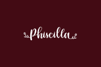 Phiscilla Free Font