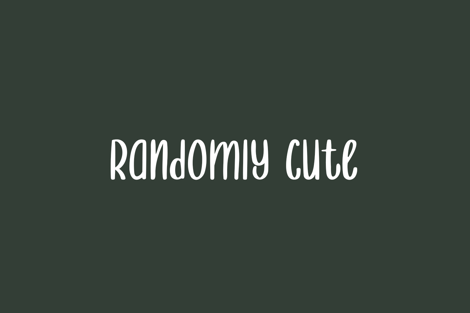 Randomly Cute Free Font