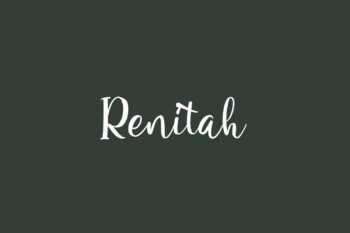 Renitah Free Font