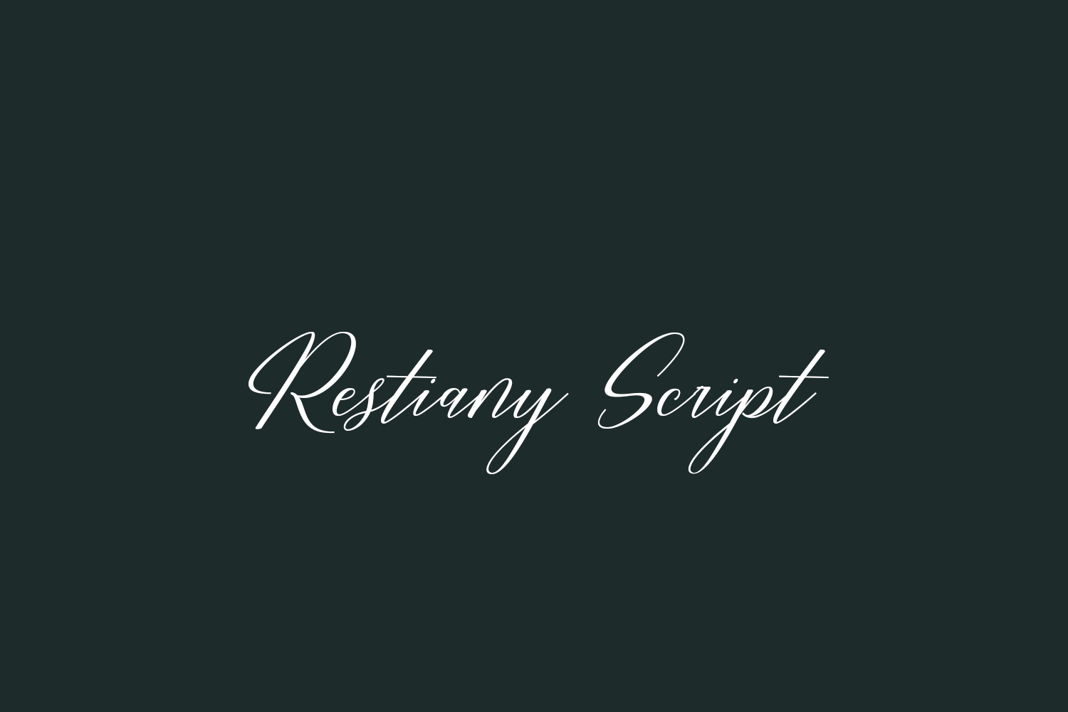 Restiany Script Free Font