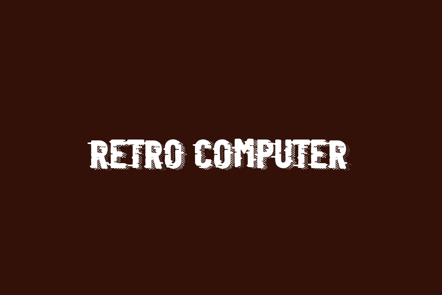 Retro Computer Free Font