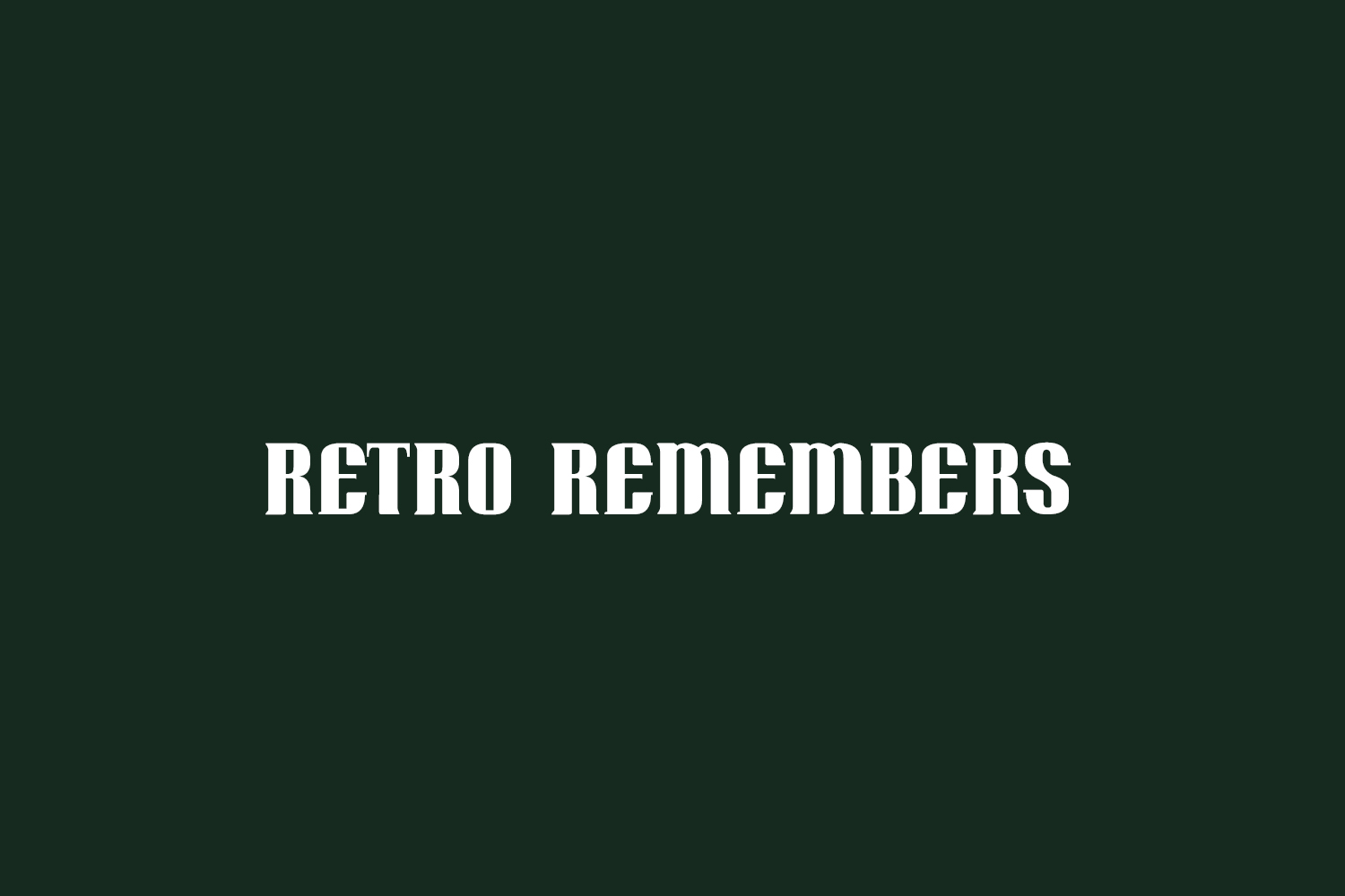 Retro Remembers Free Font