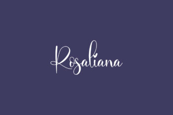 Rosaliana Free Font