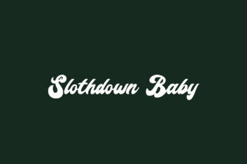 Slothdown Baby Free Font