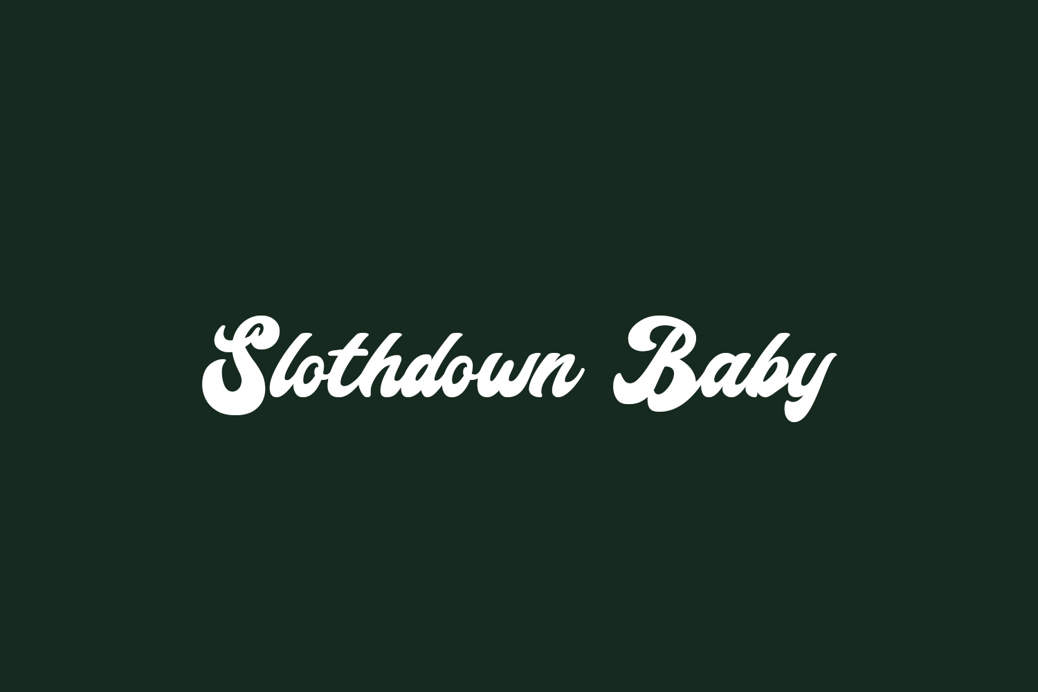 Slothdown Baby Free Font