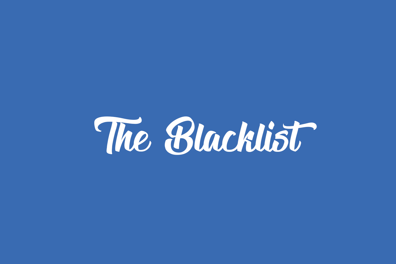The Blacklist Free Font