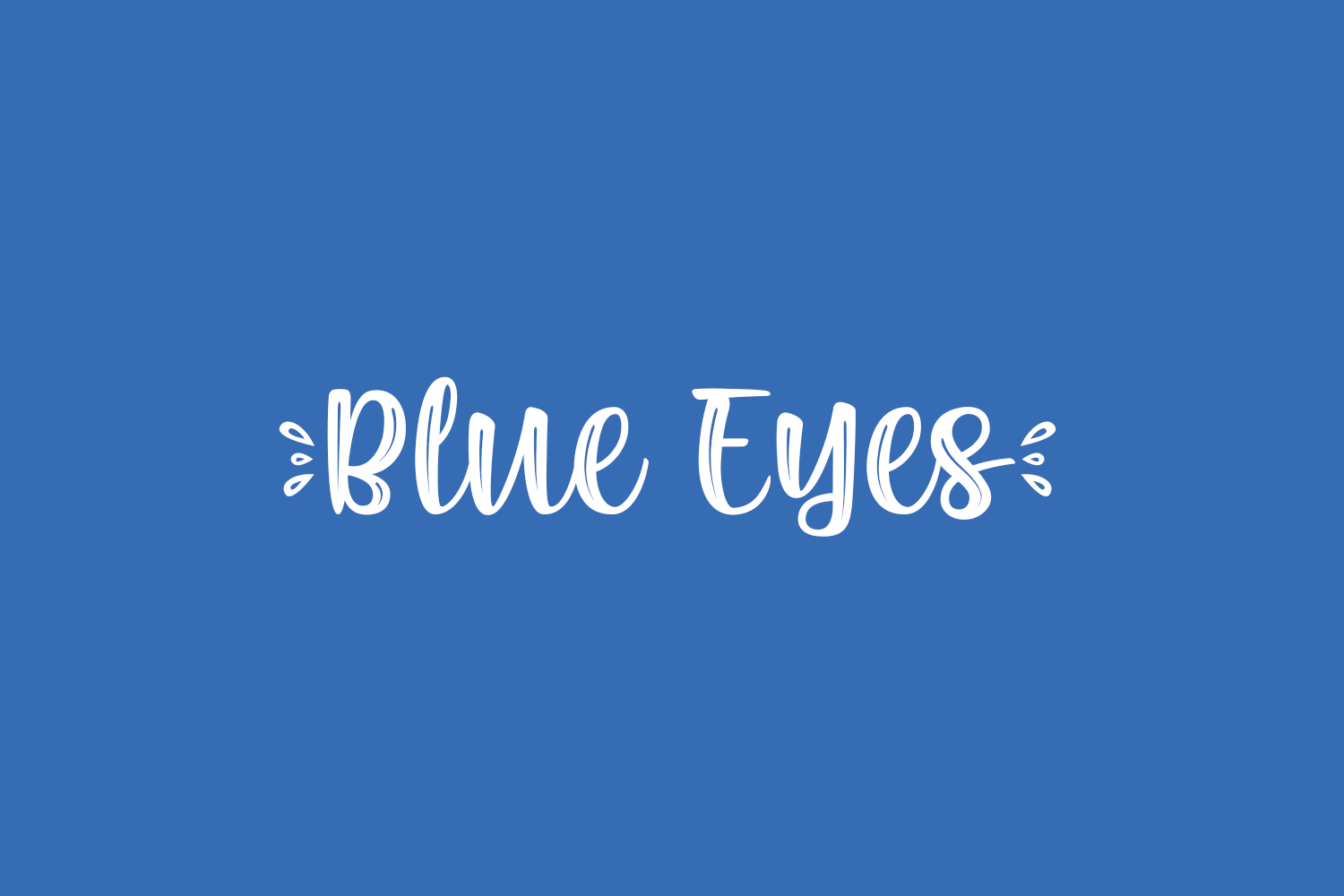 Blue Eyes Free Font