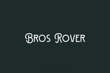 Bros Rover Free Font
