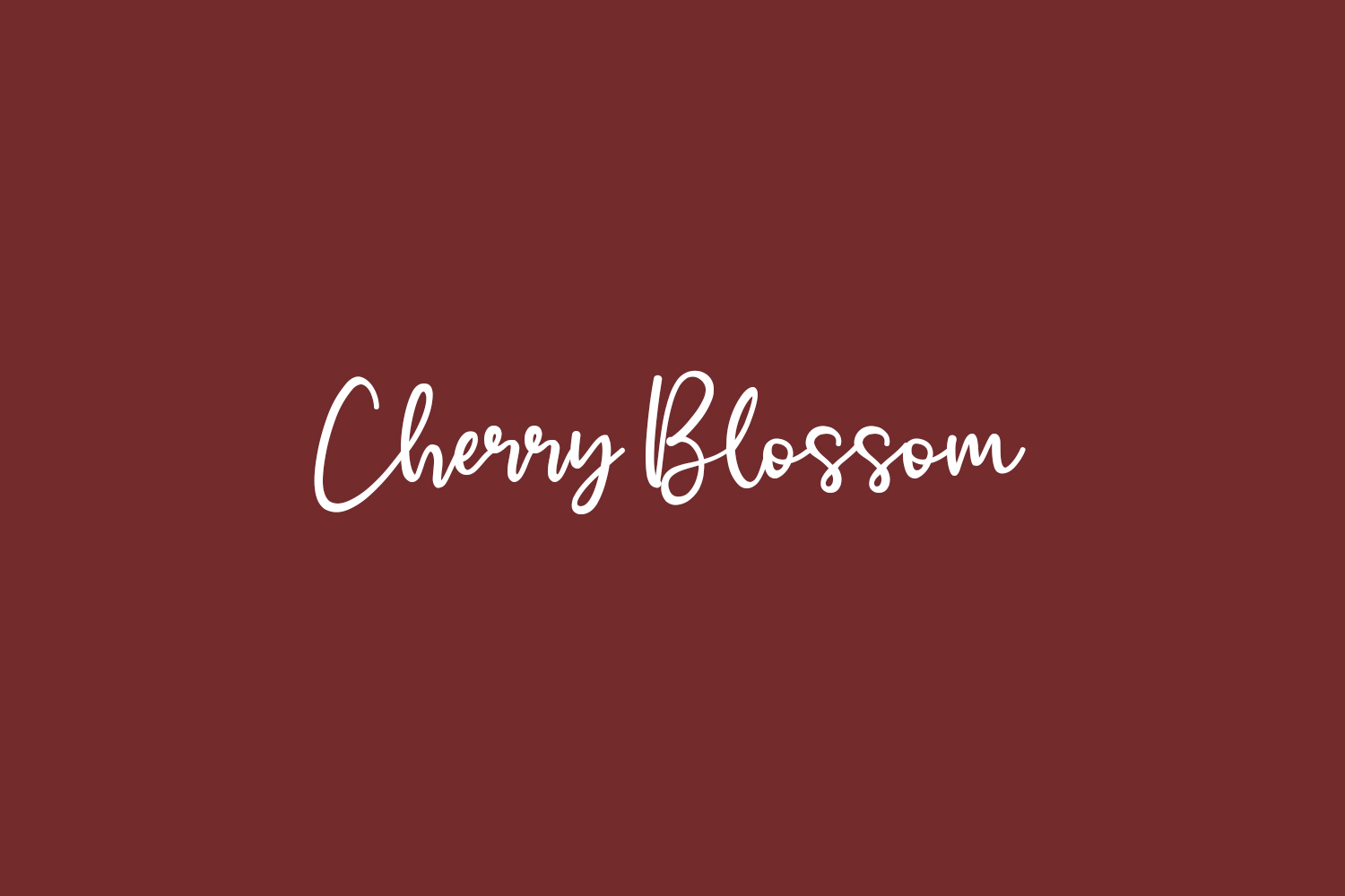 Cherry Blossom Free Font