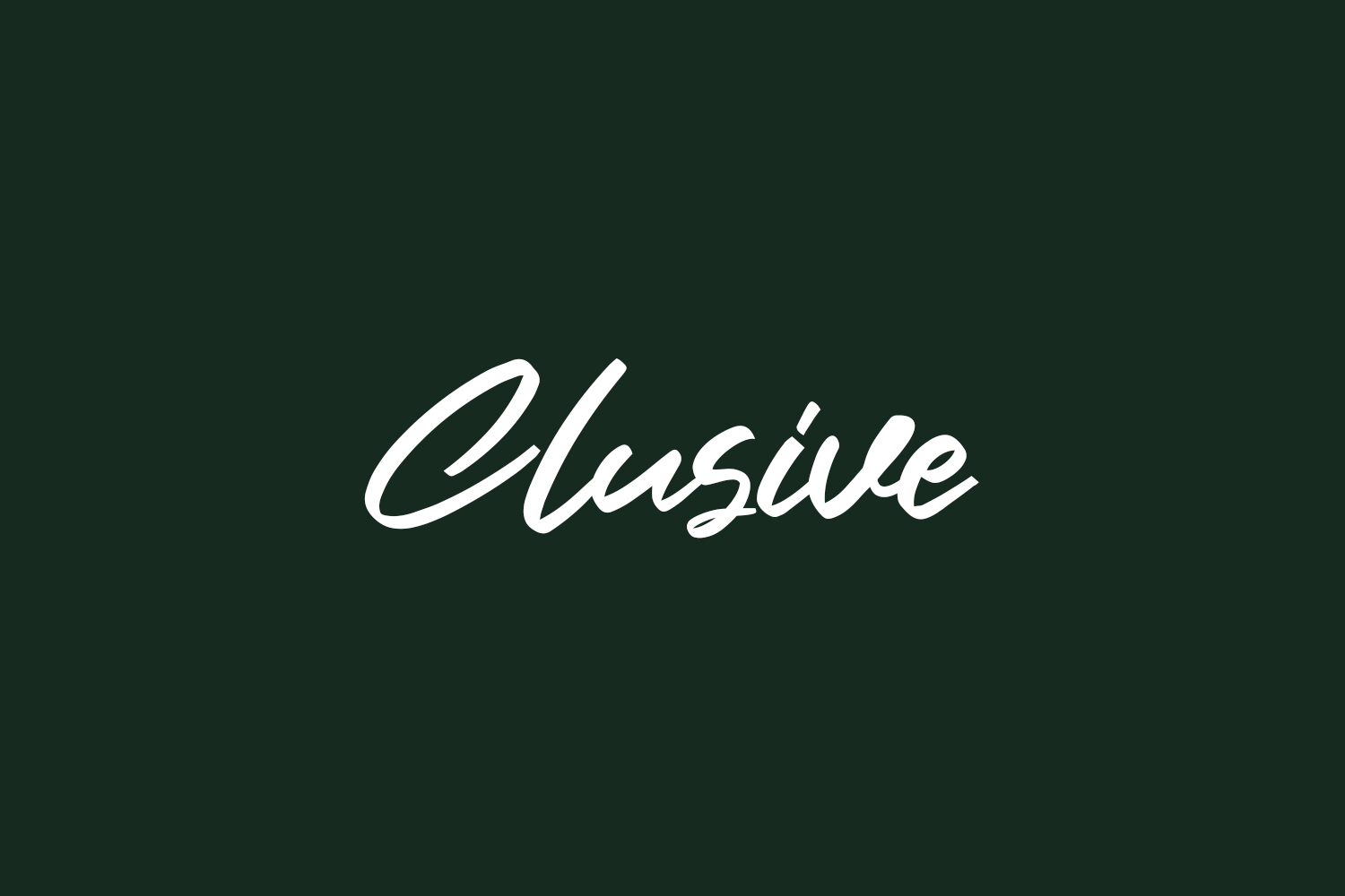 Clusive Free Font