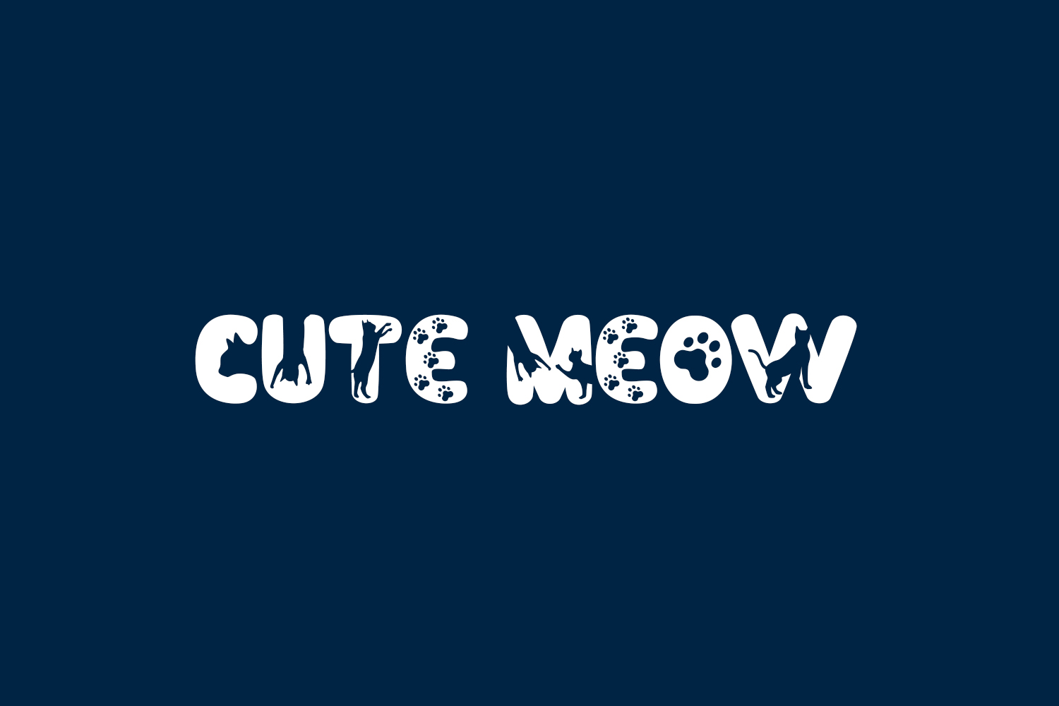 Cute Meow Free Font