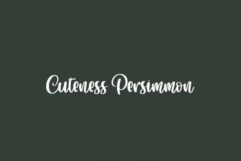 Cuteness Persimmon Free Font