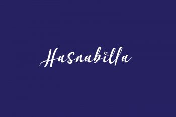 Hasnabilla Free Font