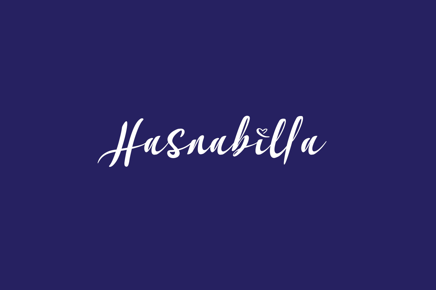 Hasnabilla Free Font