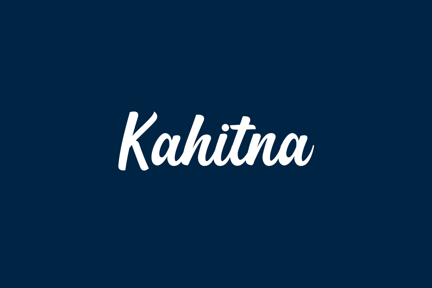 Kahitna Free Font