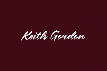 Keith Gordon Free Font