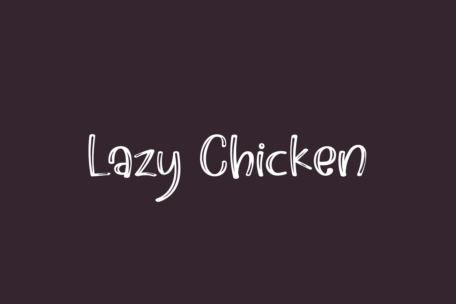 Lazy Chicken Free Font