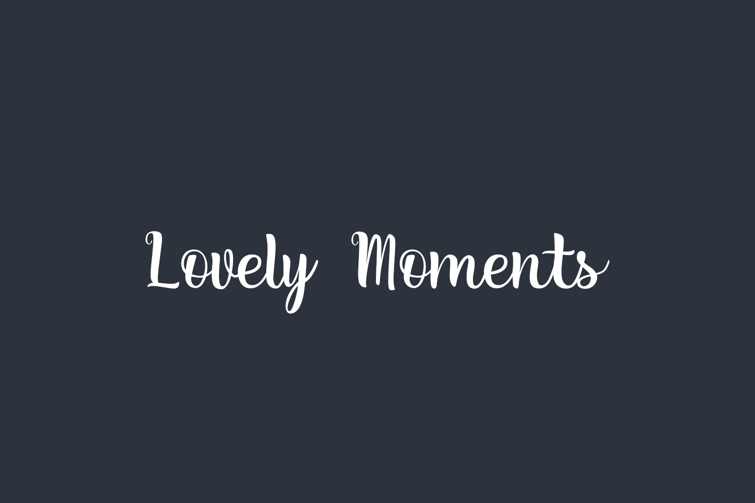 Lovely Moments Free Font