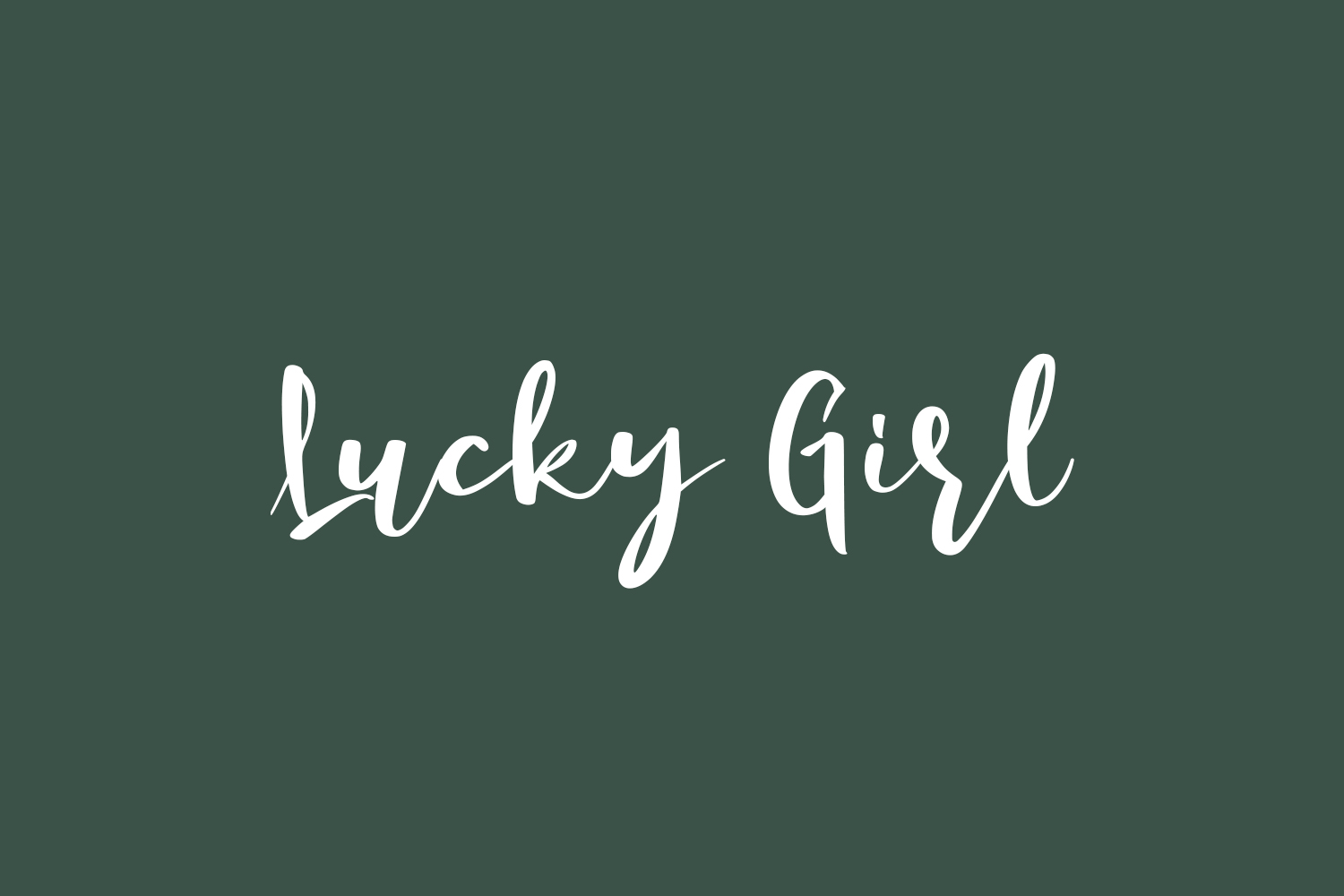 Lucky Girl Free Font