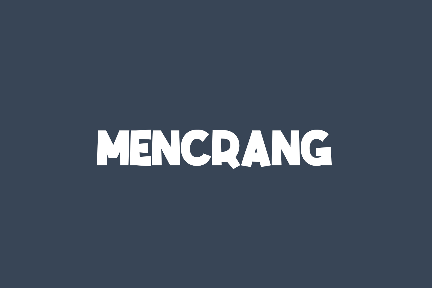 Mencrang Free Font