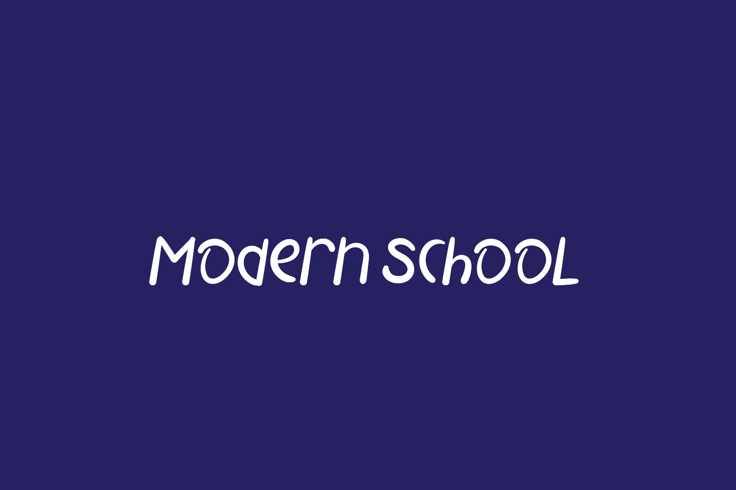 Modern School Free Font