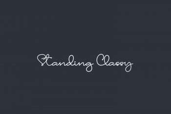 Standing Classy Free Font